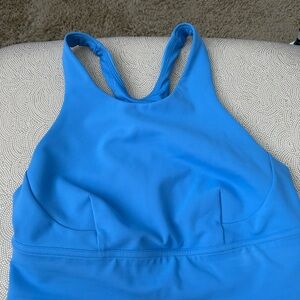 lululemon Wunder Train Long Line Bra- Blue Nile